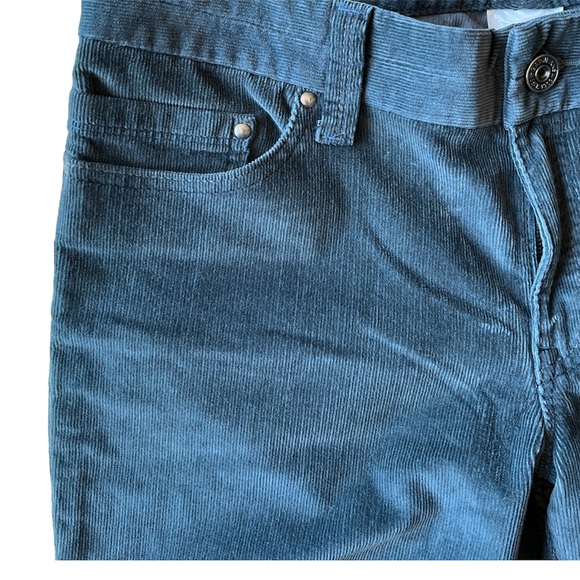 Gap Vintage Straight Ultra Low Rise Cords Teal Blue - Picture 6 of 12
